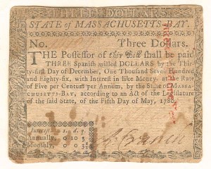 Colonial Currency - May 5, 1780 - Paper Money